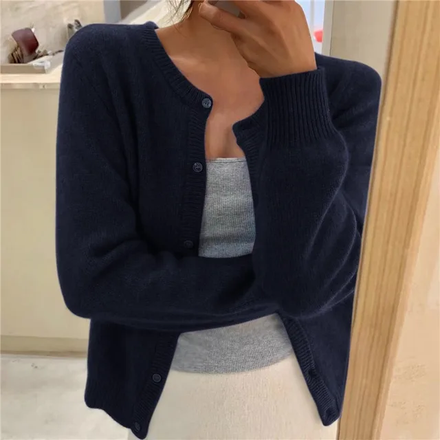 Women's Soft Knit Button Front Cardigan