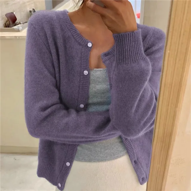 Women's Soft Knit Button Front Cardigan