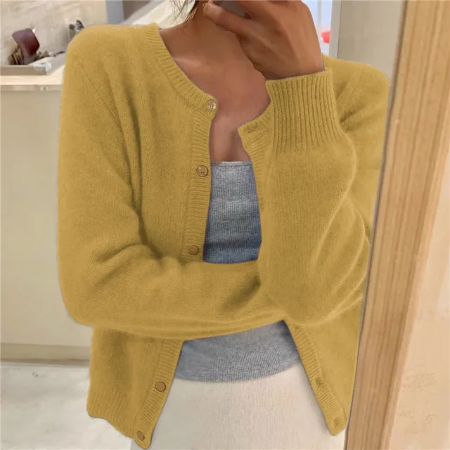 Women's Soft Knit Button Front Cardigan