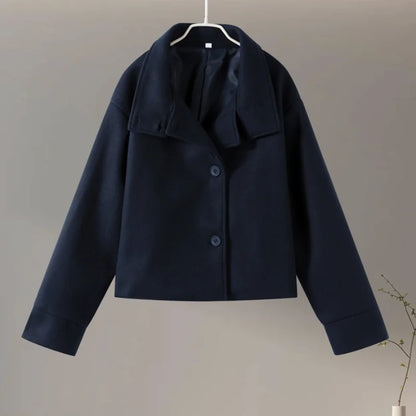 Women's Stand Collar Pea Coat