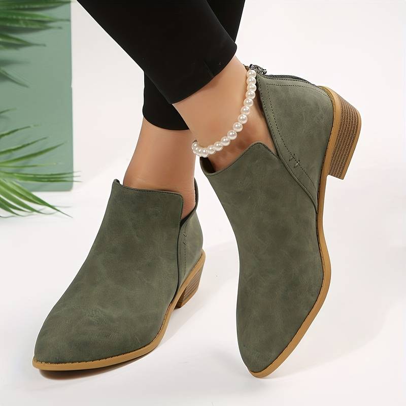 Women's Suede Look Ankle Boots