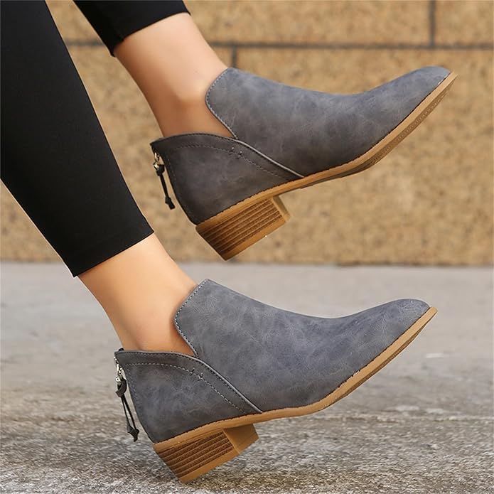 Women's Suede Look Ankle Boots