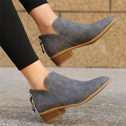 Women's Suede Look Ankle Boots