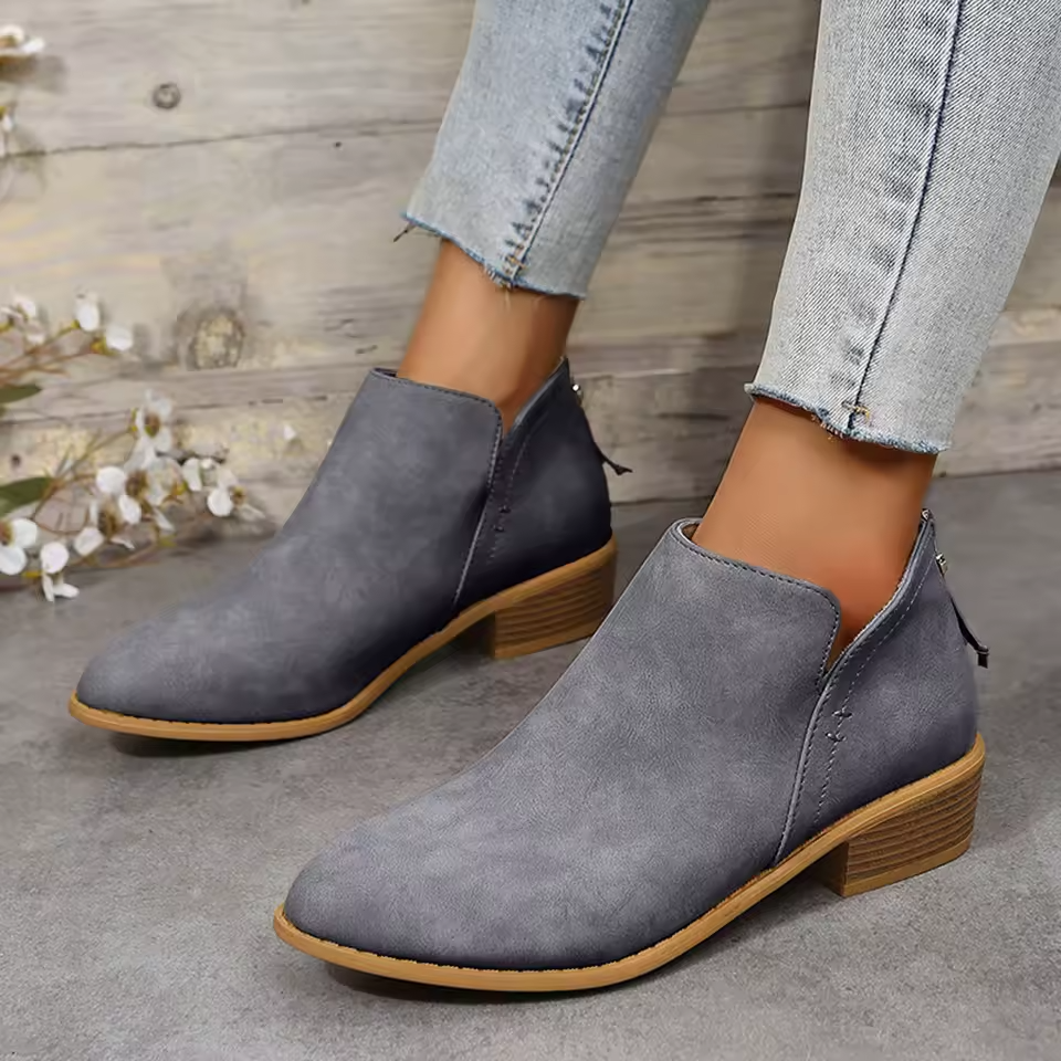 Women's Suede Look Ankle Boots