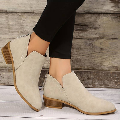 Women's Suede Look Ankle Boots