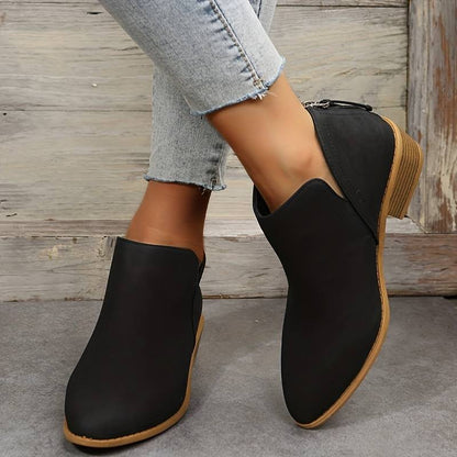 Women's Suede Look Ankle Boots