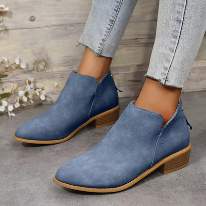 Women's Suede Look Ankle Boots