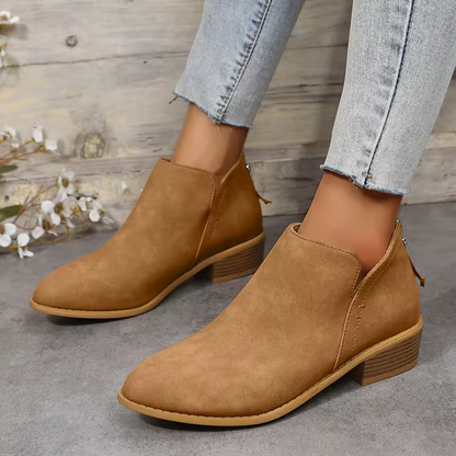 Women's Suede Look Ankle Boots
