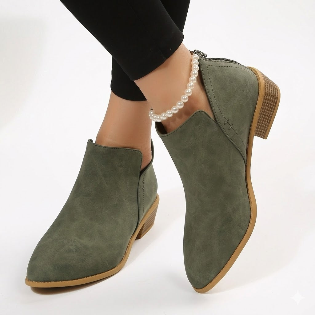 Women's Suede Look Ankle Boots