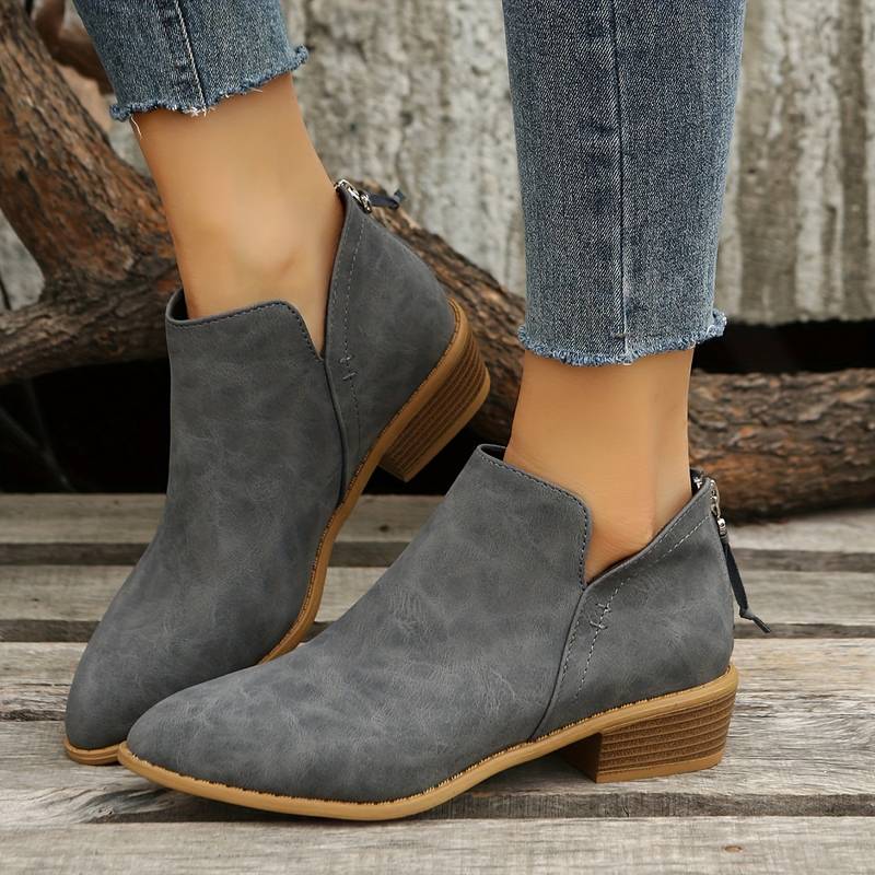 Women's Suede Look Ankle Boots