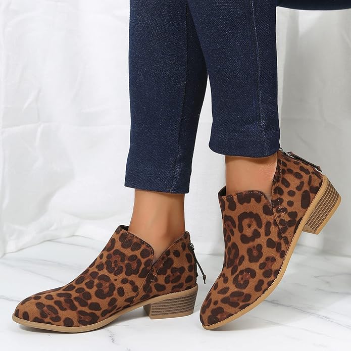 Women's Suede Look Ankle Boots