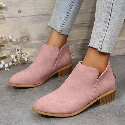 Women's Suede Look Ankle Boots