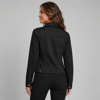 Women's Suede Look Trucker Jacket
