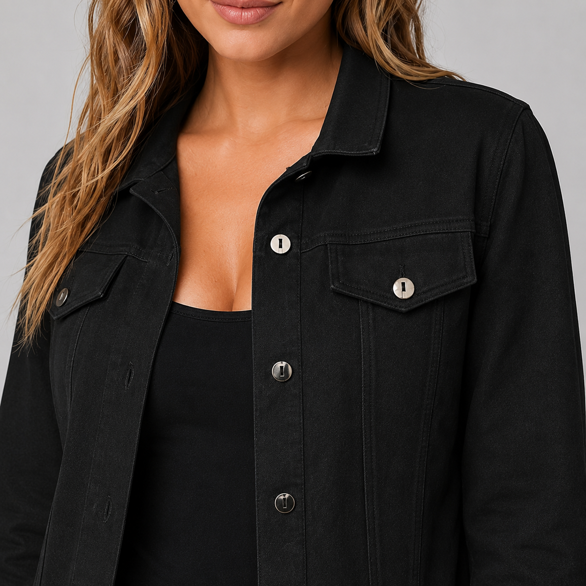 Women's Suede Look Trucker Jacket