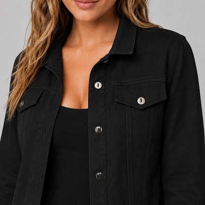 Women's Suede Look Trucker Jacket