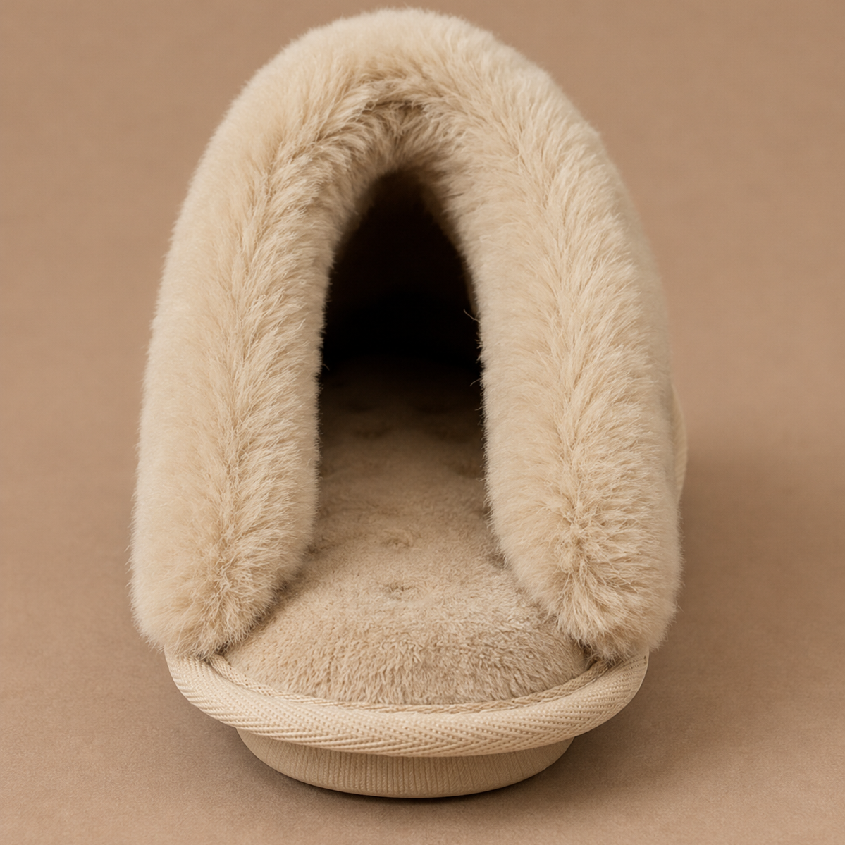 Women's Suede Mule Slippers with Warm Fur Lined House Shoes