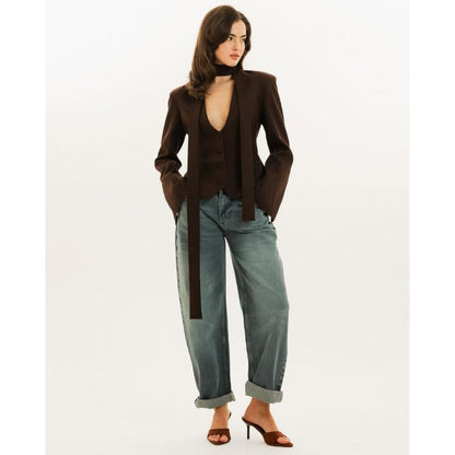 Women's Tailored Blazer with Shawl Detail