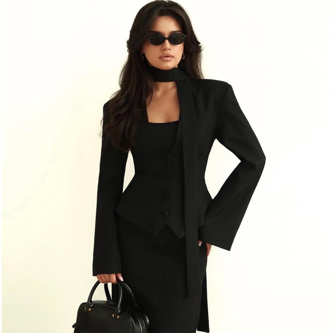 Women's Tailored Blazer with Shawl Detail