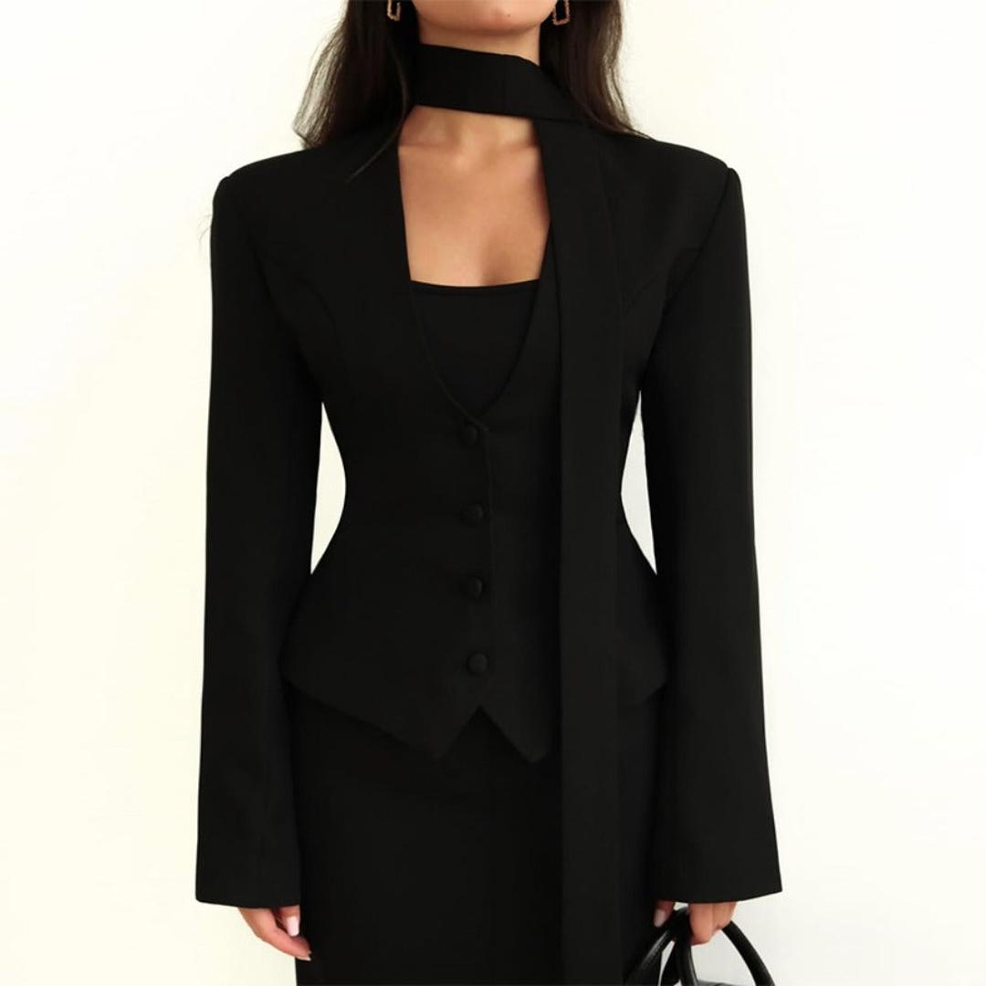 Women's Tailored Blazer with Shawl Detail