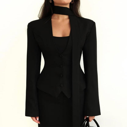 Women's Tailored Blazer with Shawl Detail