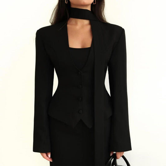 Women's Tailored Blazer with Shawl Detail