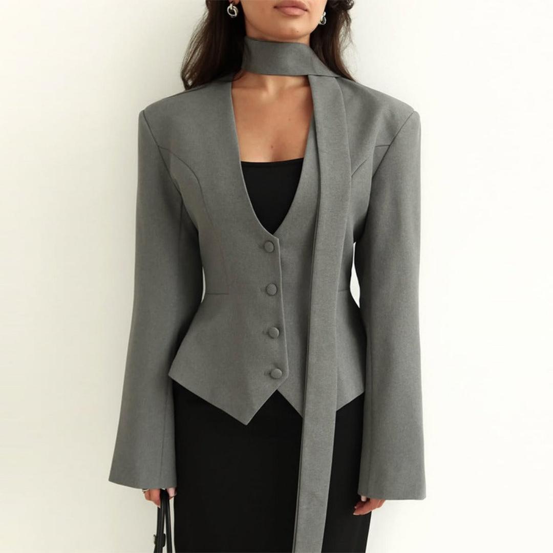 Women's Tailored Blazer with Shawl Detail