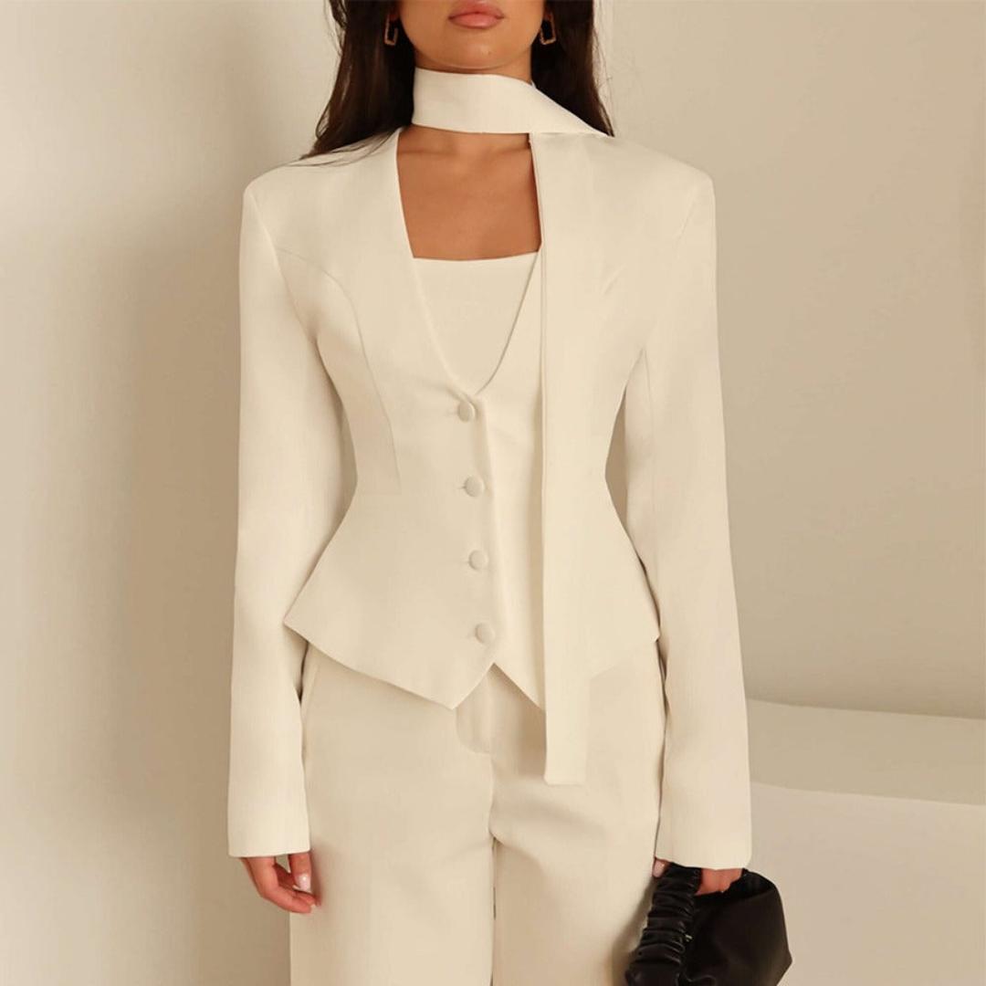 Women's Tailored Blazer with Shawl Detail