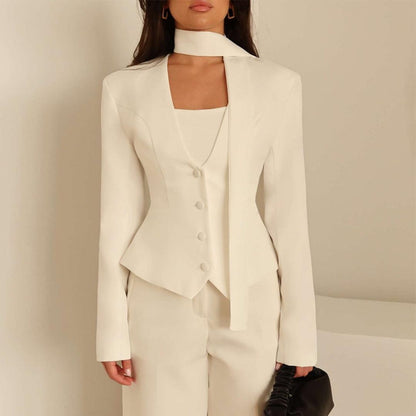 Women's Tailored Blazer with Shawl Detail