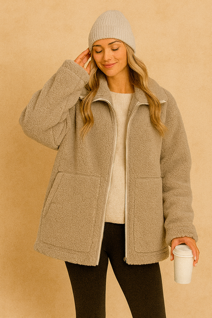 Women's Teddy Fleece Zip Jacket