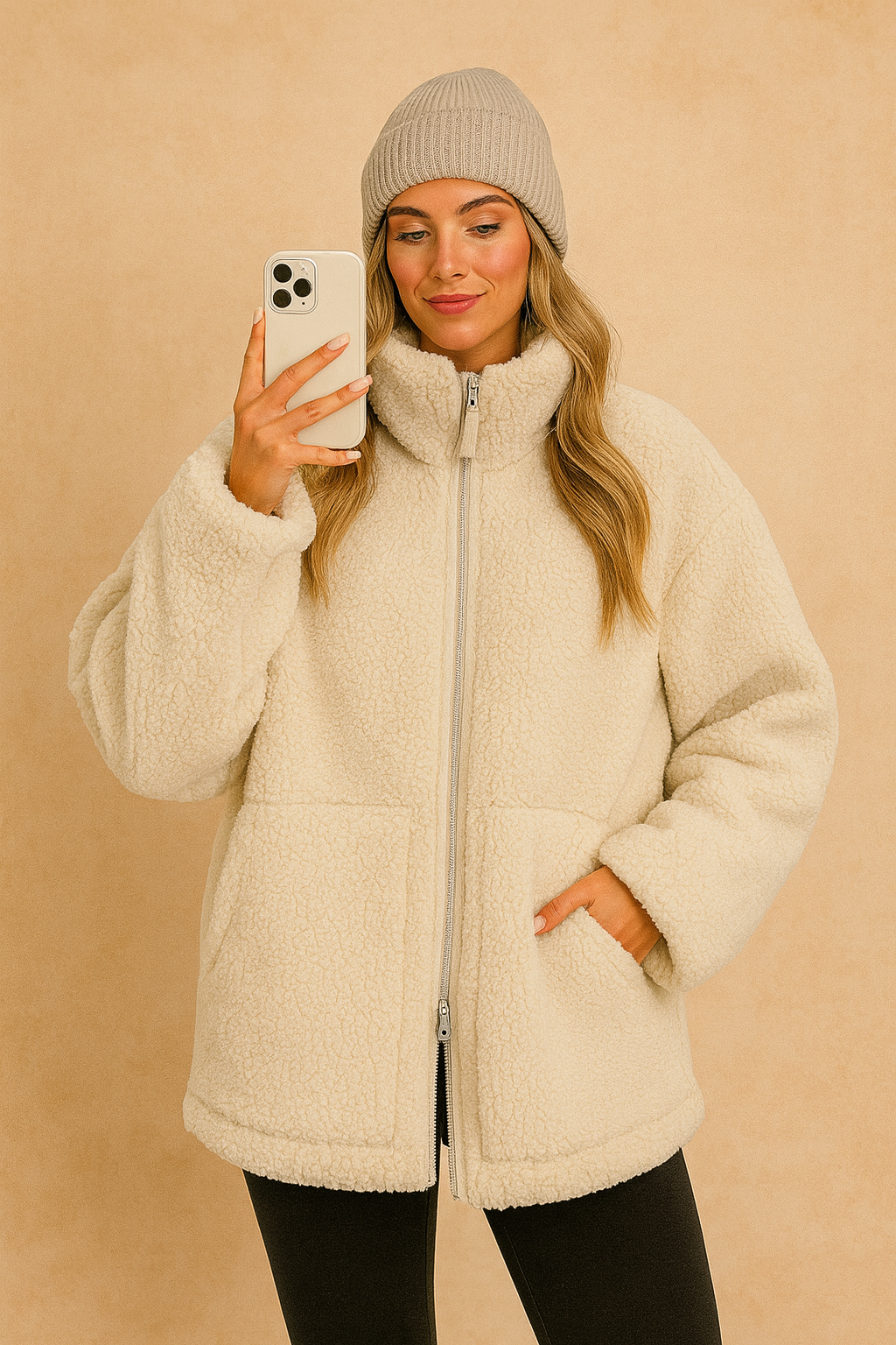 Women's Teddy Fleece Zip Jacket