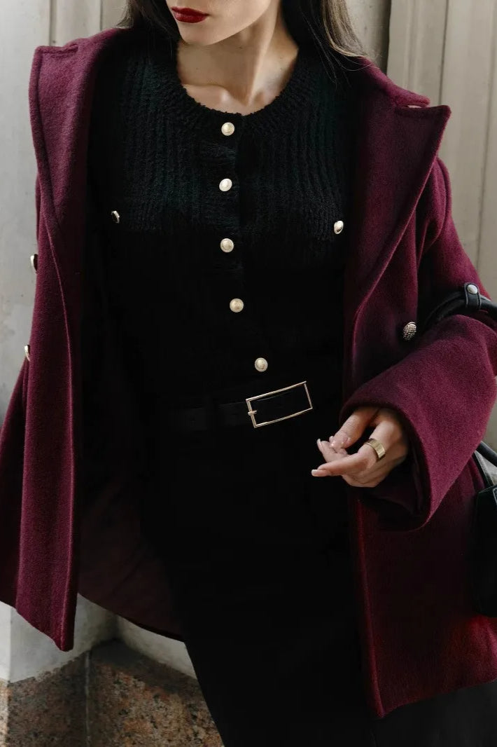 Women's Textured Cropped Button Front Cardigan