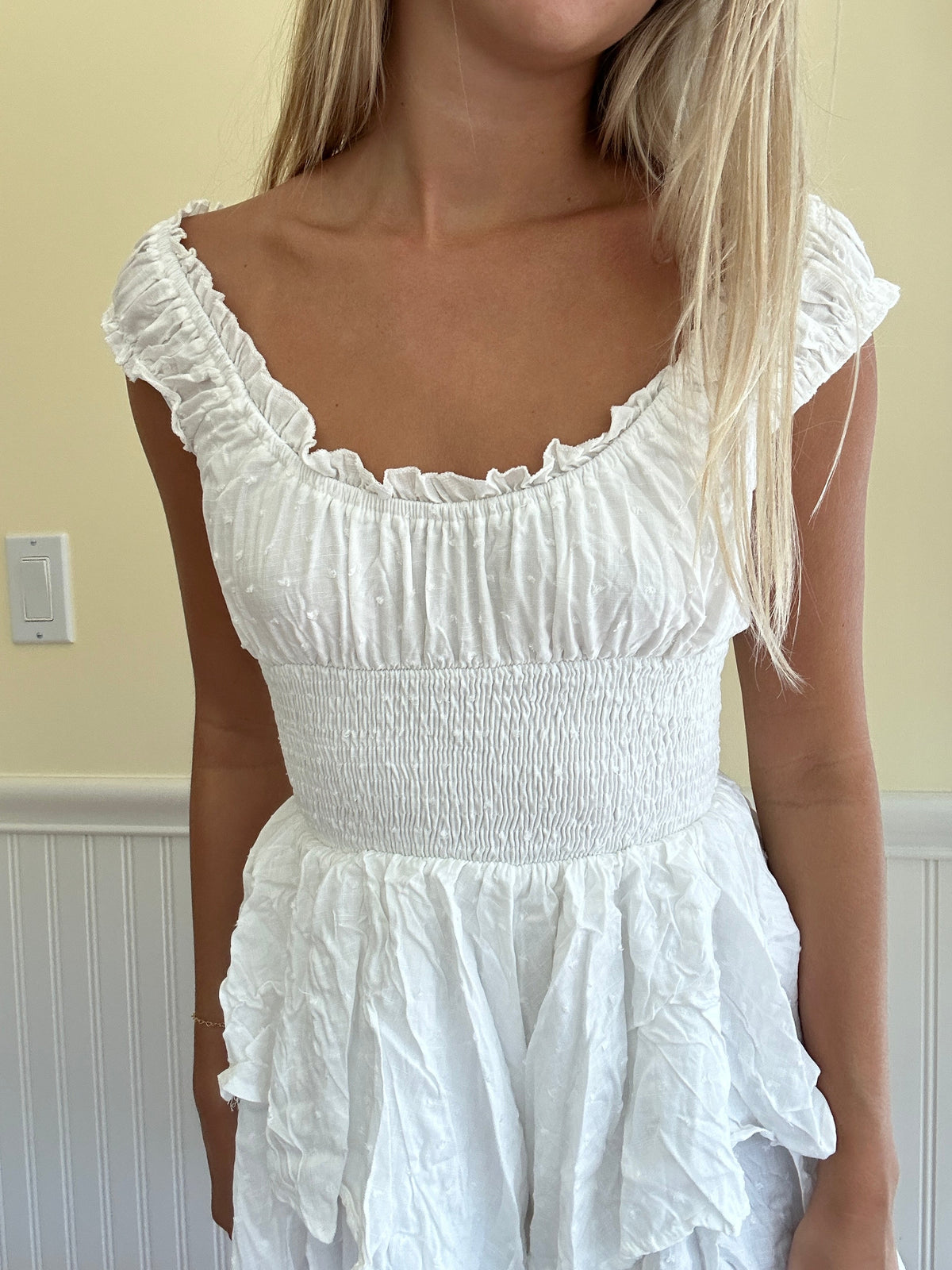 Women's Tie Waist Boho Mini Dress
