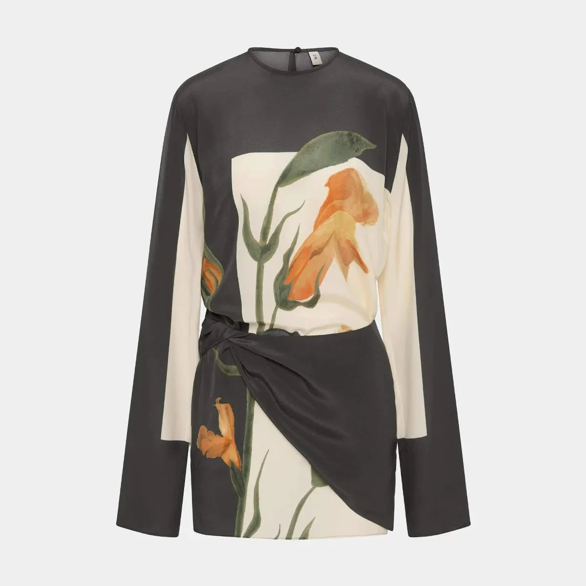 Women's Twist Floral Cocktail Mini Dress