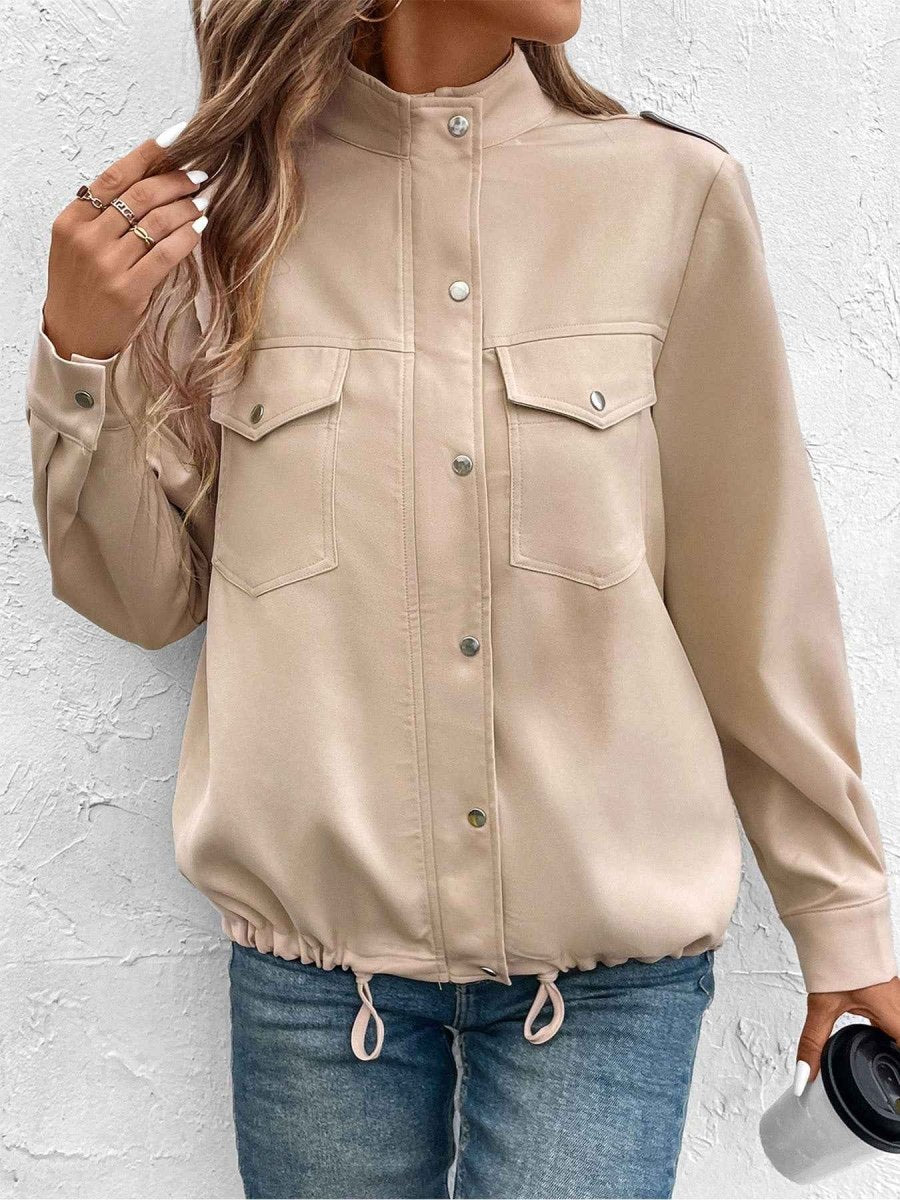 Women's Utility Drawstring Cargo Jacket