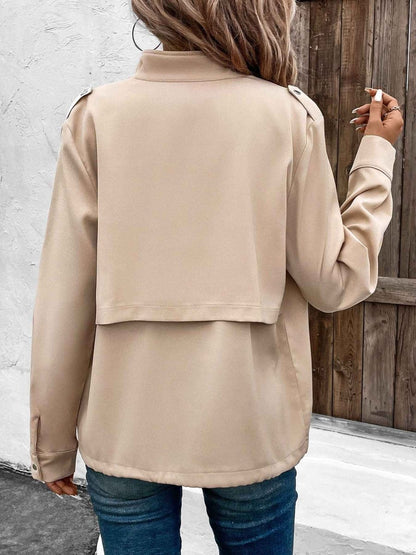 Women's Utility Drawstring Cargo Jacket
