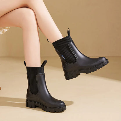Women's Waterproof Chelsea Rain Boots