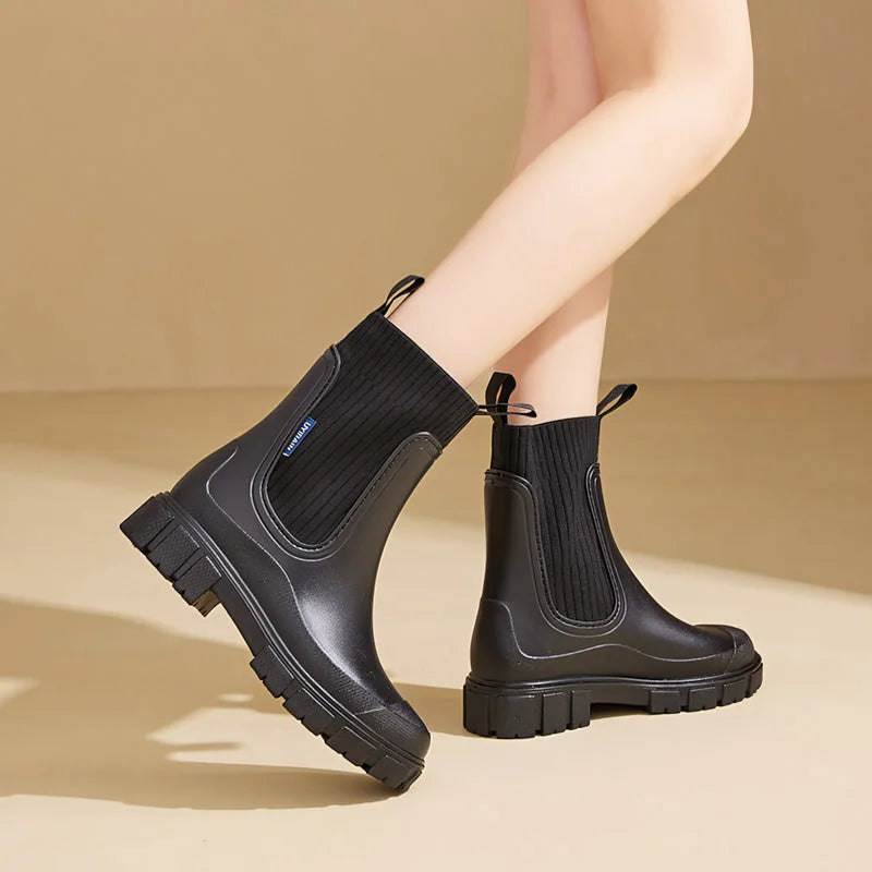 Women's Waterproof Chelsea Rain Boots