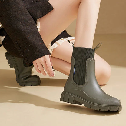Women's Waterproof Chelsea Rain Boots