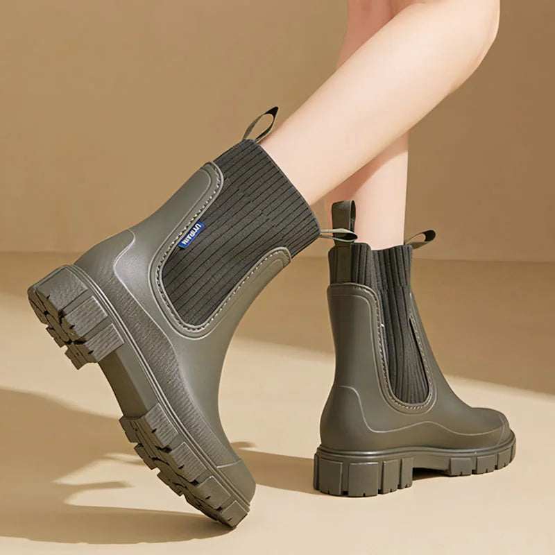 Women's Waterproof Chelsea Rain Boots
