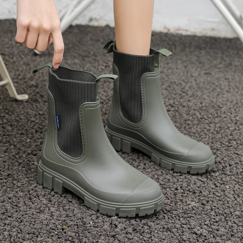Women's Waterproof Chelsea Rain Boots