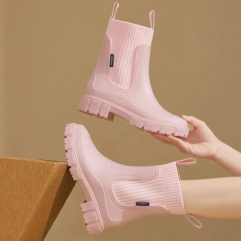 Women's Waterproof Chelsea Rain Boots