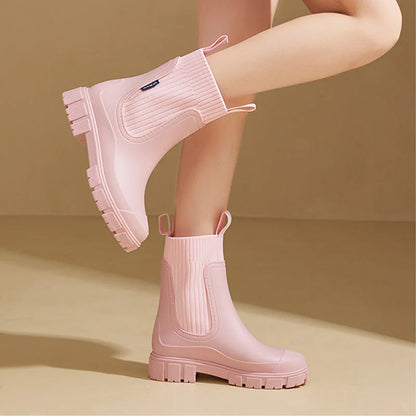 Women's Waterproof Chelsea Rain Boots