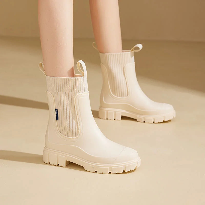 Women's Waterproof Chelsea Rain Boots