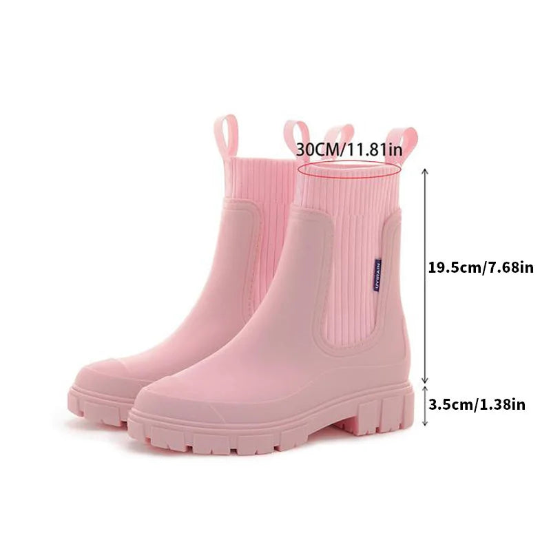 Women's Waterproof Chelsea Rain Boots