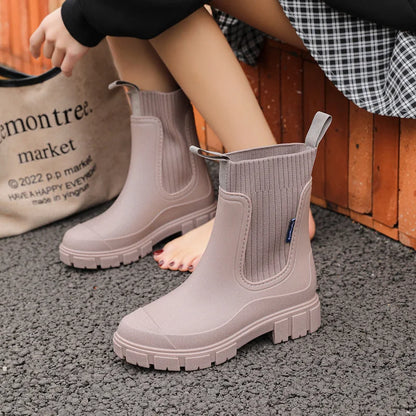 Women's Waterproof Chelsea Rain Boots