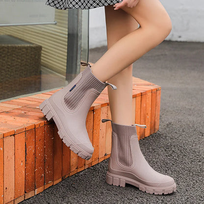 Women's Waterproof Chelsea Rain Boots