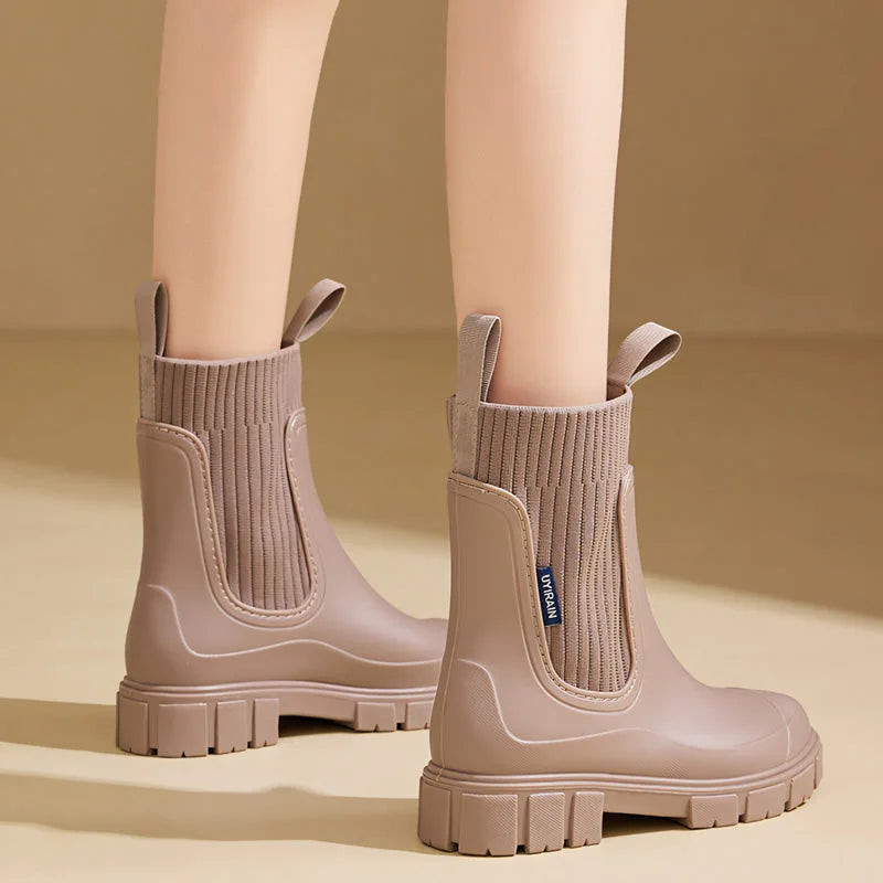 Women's Waterproof Chelsea Rain Boots