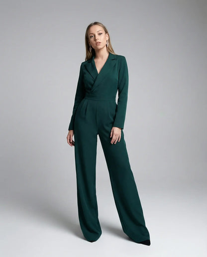 Women’s Wide Leg V Neck Jumpsuit