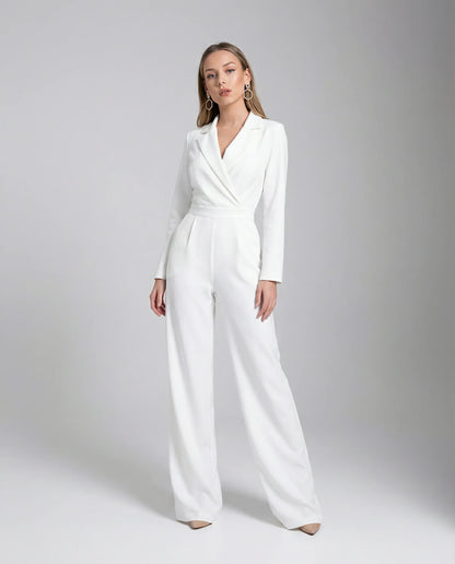 Women’s Wide Leg V Neck Jumpsuit