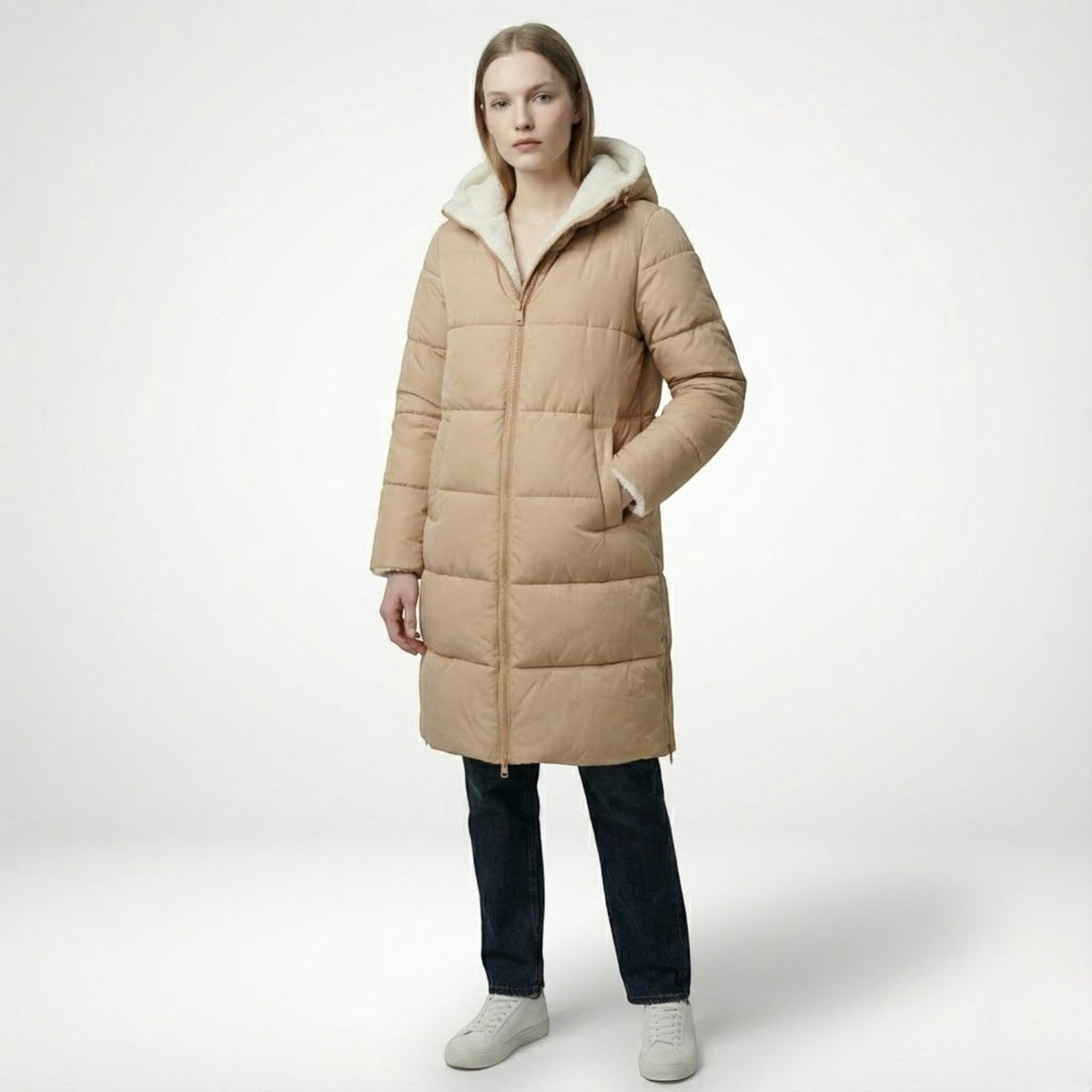Women's Winter Jacket with sherpa lining